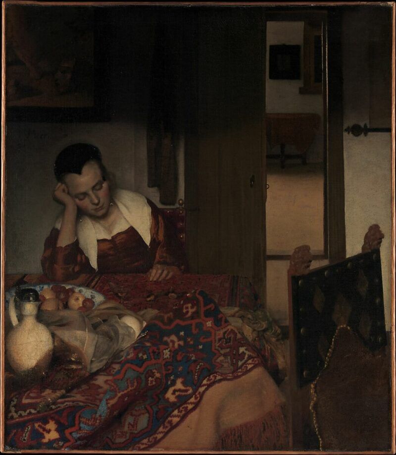 A-Maid-Asleep-Johannes-Vermeer