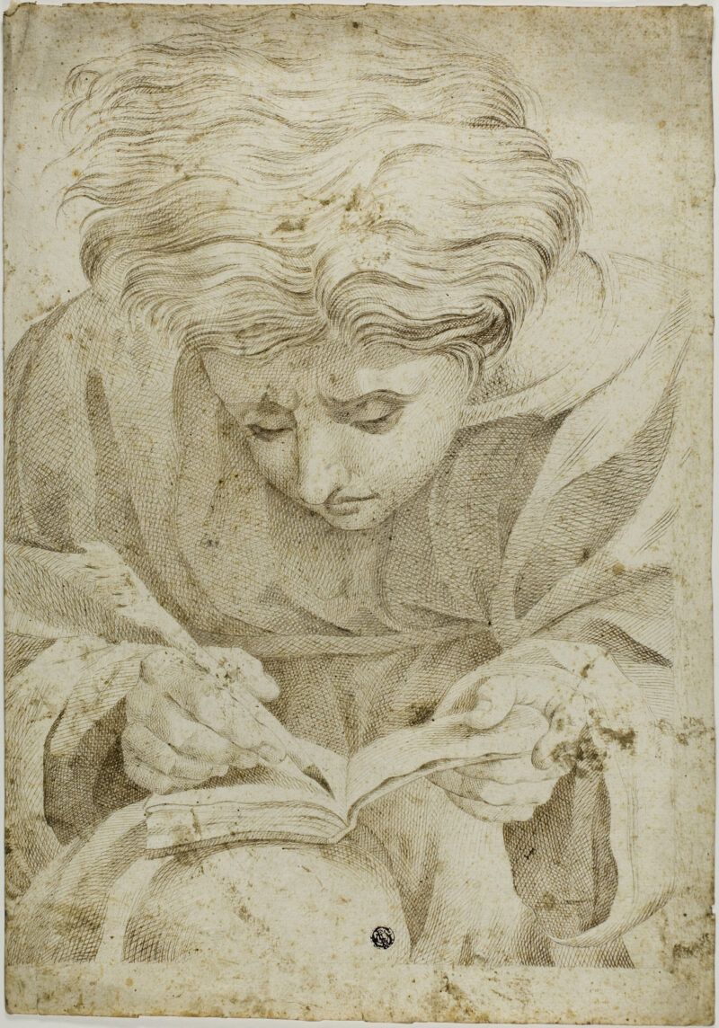 Seated-youth-writing-a-book-raphael-1483-self-authoring-review