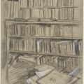 Bookshelves-Study-for-Edmond-Duranty-Edgar Degas-information-hoarding