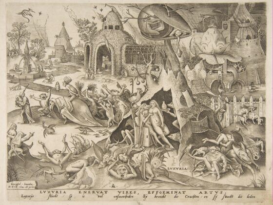 Lust (Luxuria) from The Seven Deadly Sins Pieter van der Heyden 1558 Met Museum