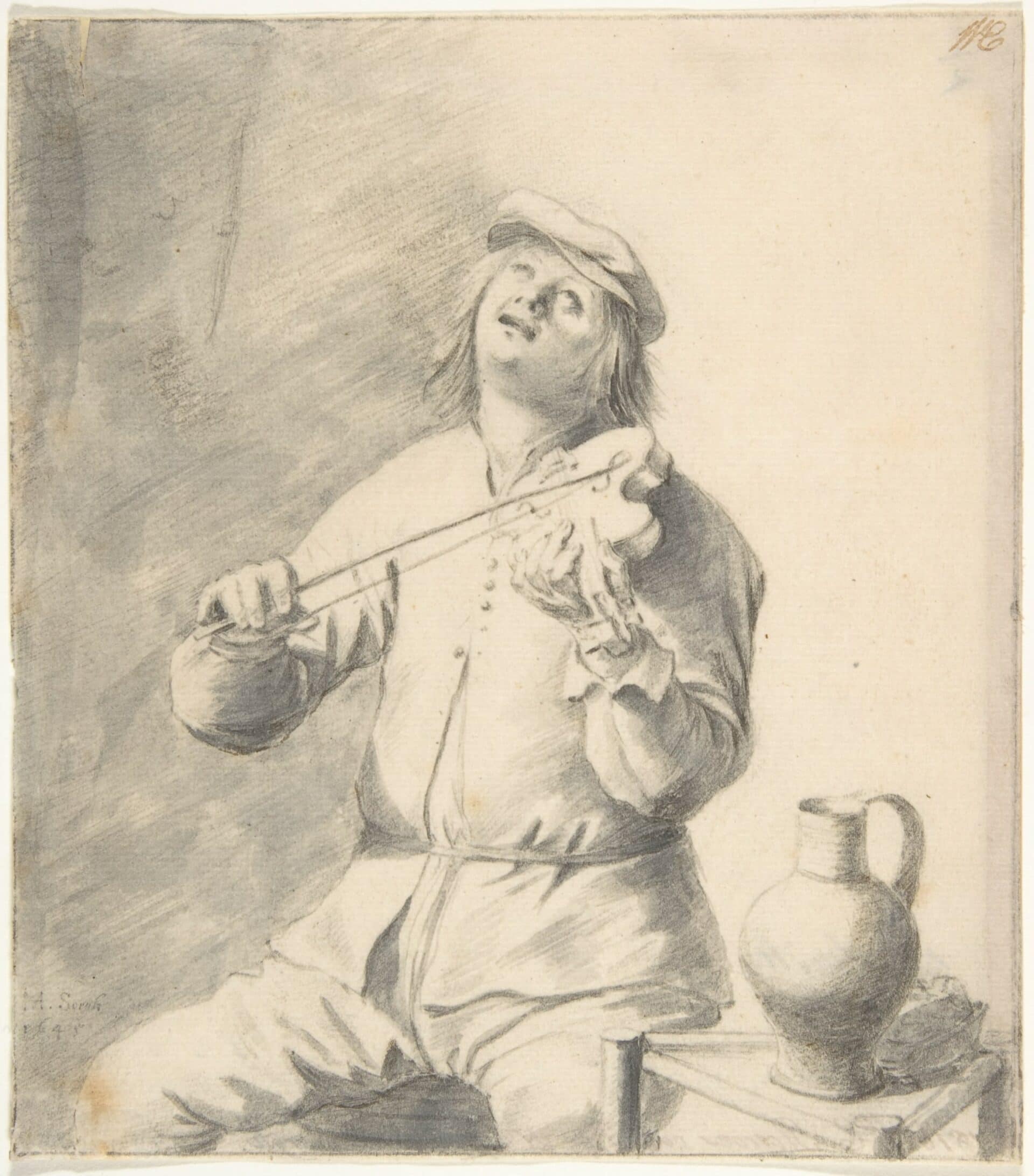 Man-Playing-The-Violin-Hendrick-Sorgh-Dutch-1645