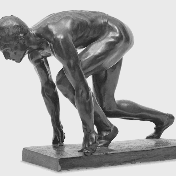 the-sprinter-charles-albert-lopez-roman-bronze-works-1902