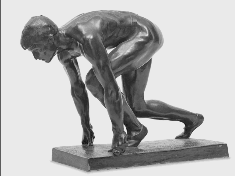 the-sprinter-charles-albert-lopez-roman-bronze-works-1902