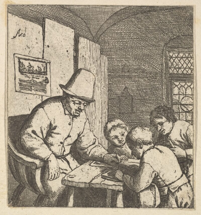 The-Schoolmaster-Adriaen-van-Ostade-1610-the-met
