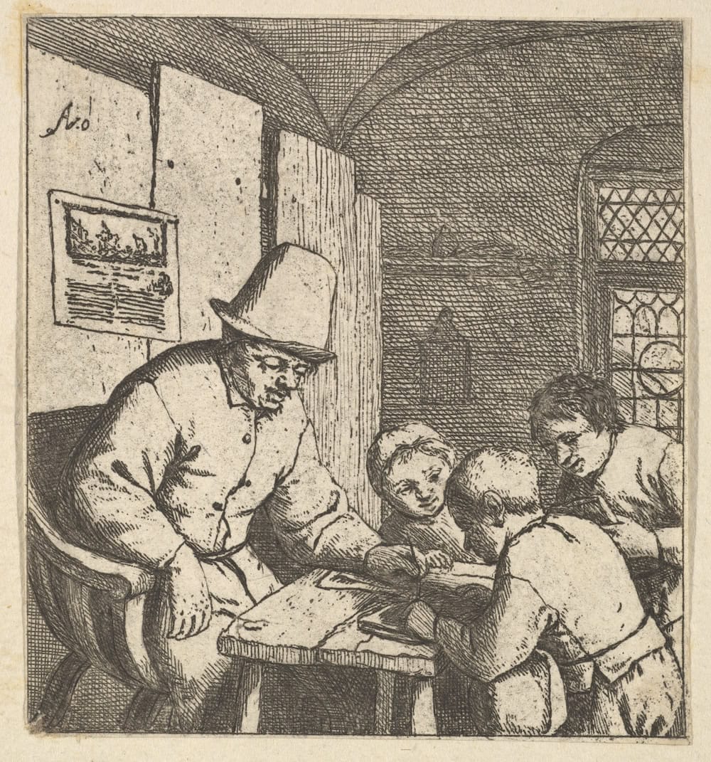 The-Schoolmaster-Adriaen-van-Ostade-1610-the-met